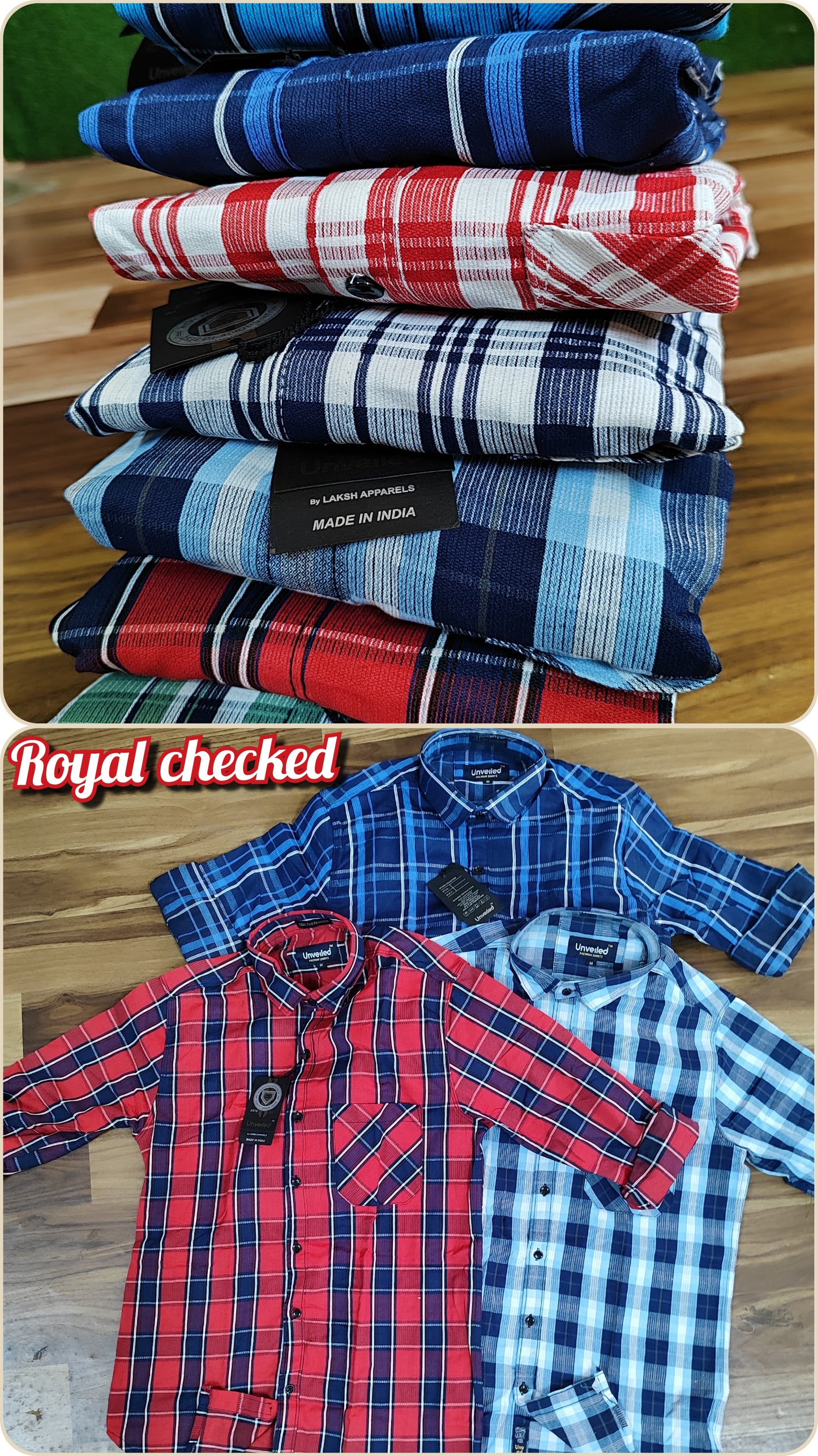 (Combo Of 3) Oxford Bright Checks Cotton Shirts Rs. 899