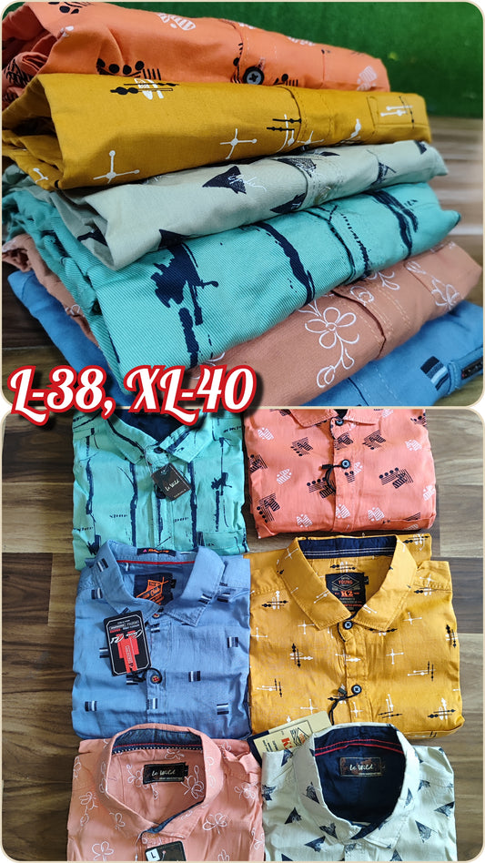 (Combo of 4)Casual RB Cotton Bright Printed Shirts Rs. 999