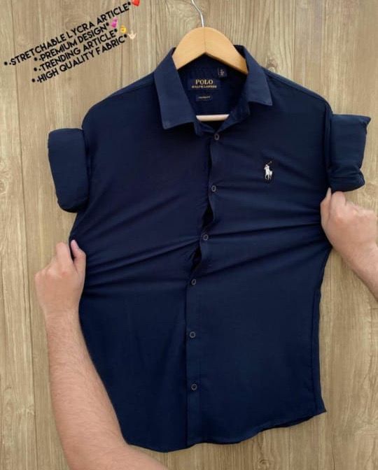 (Combo of 5+1) Plain Half Hand Lycra Shirts with Pocket Regular Fit Rs. 999 + Get Free 1 Shirt