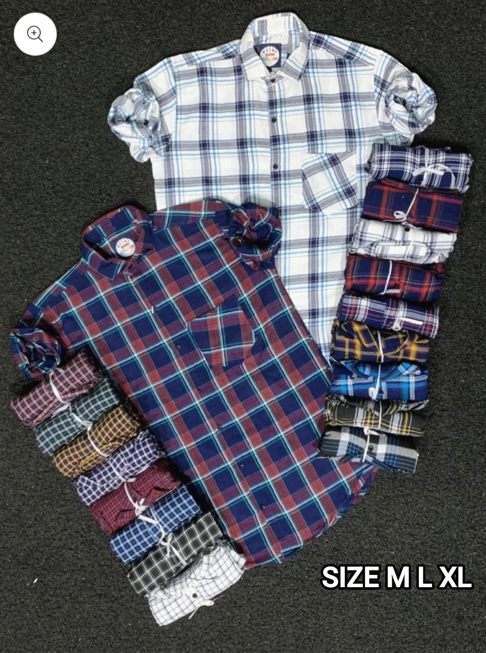 (Combo of 4) Checked+Plain Cotton Shirt Rs. 999