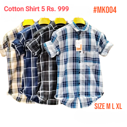 Combo of 4 Checked Cotton Shirt Rs. 899