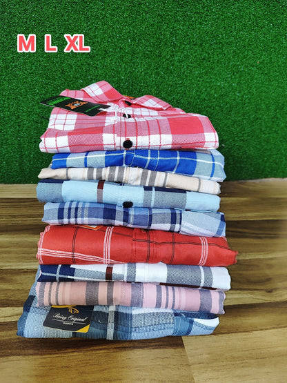 Combo of 4 RB Primium Cotton Checked Shirt Rs. 999