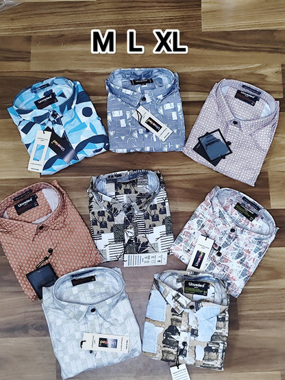 Combo of 4 Cotton Unveiled Casual Printed Shirts Rs. 999