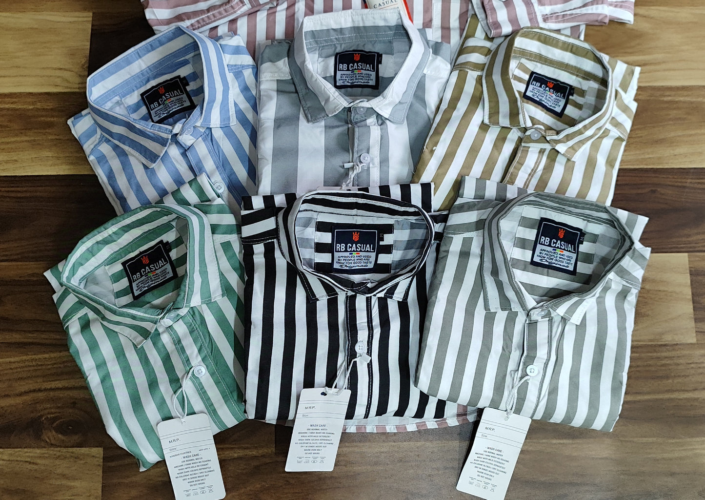 (Combo of 4) Office Stripes Premium Cotton Shirt Rs. 999