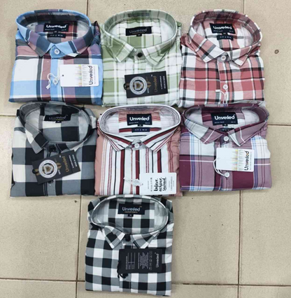 (Combo of 4) Primium Unveiled Checked Shirt Rs. 999