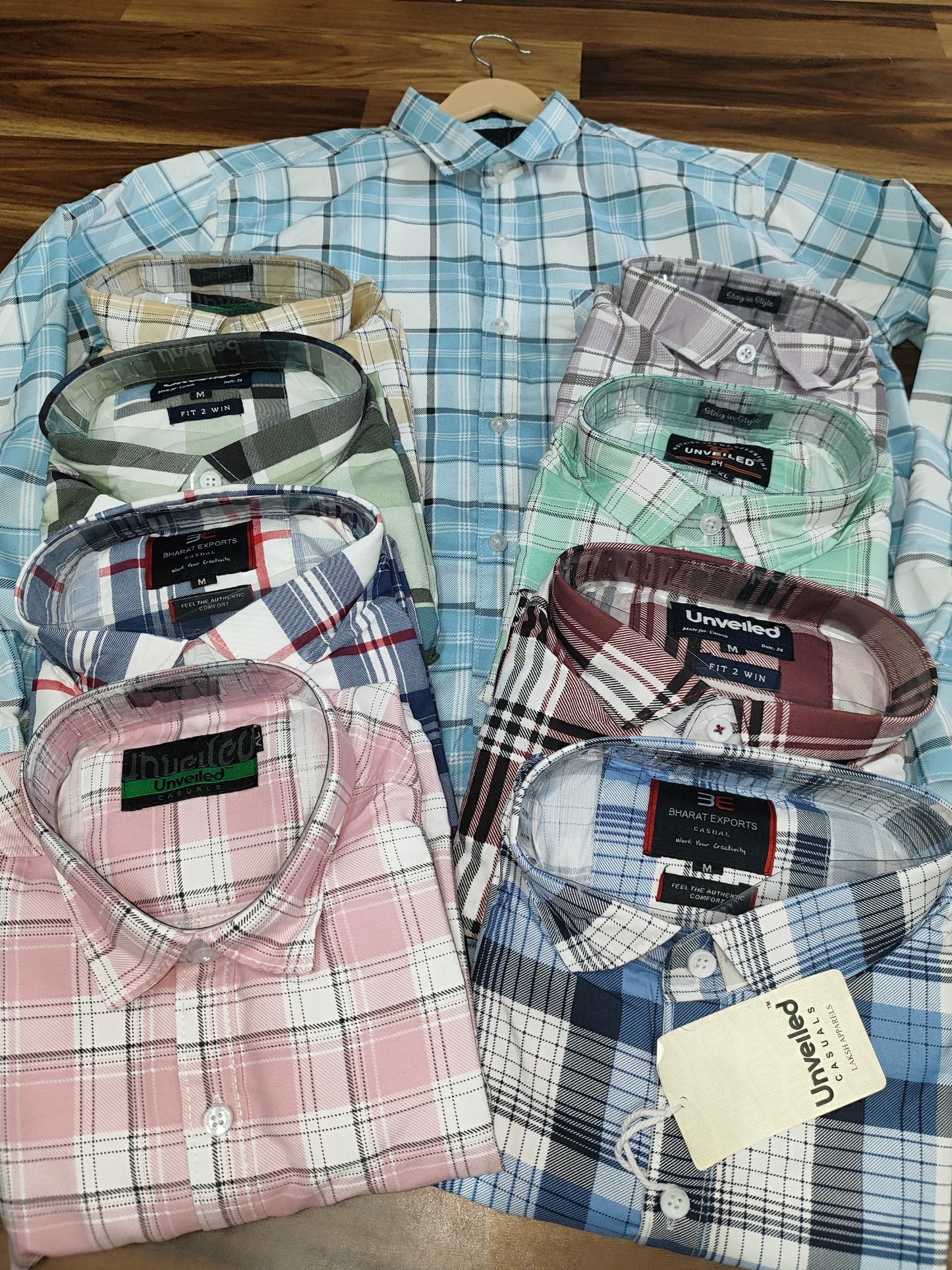 (Combo of 4) Premium Unveiled Checked Shirt Rs. 999