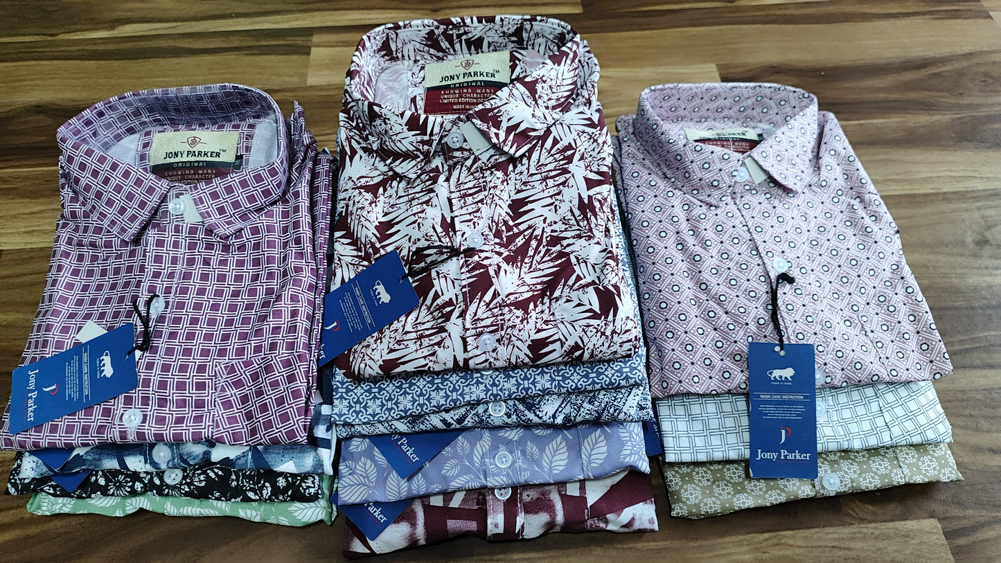 (Combo of 4) Johny Parker Premium Printed Shirt Rs. 999
