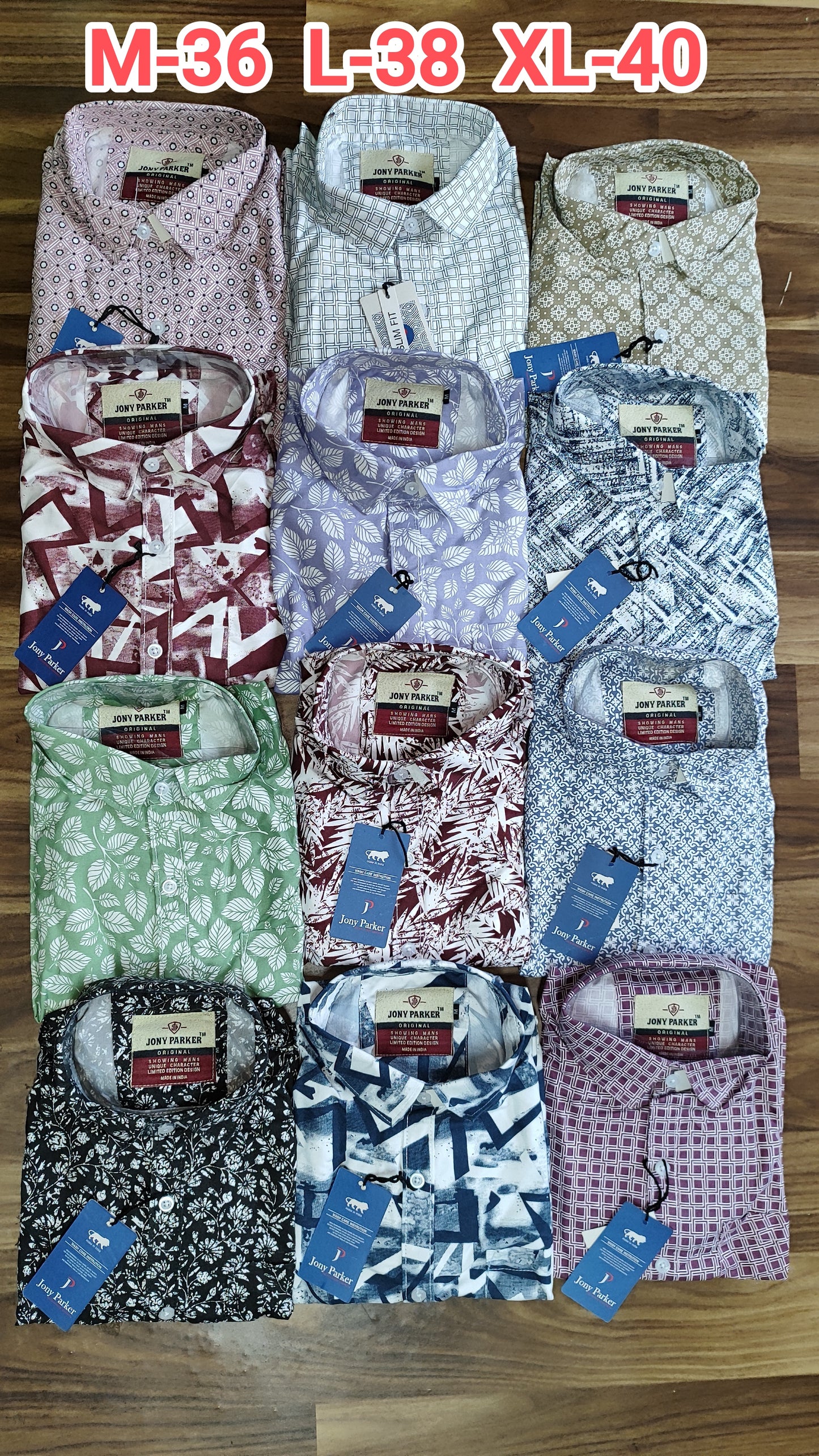 (Combo of 4) Johny Parker Premium Printed Shirt Rs. 999
