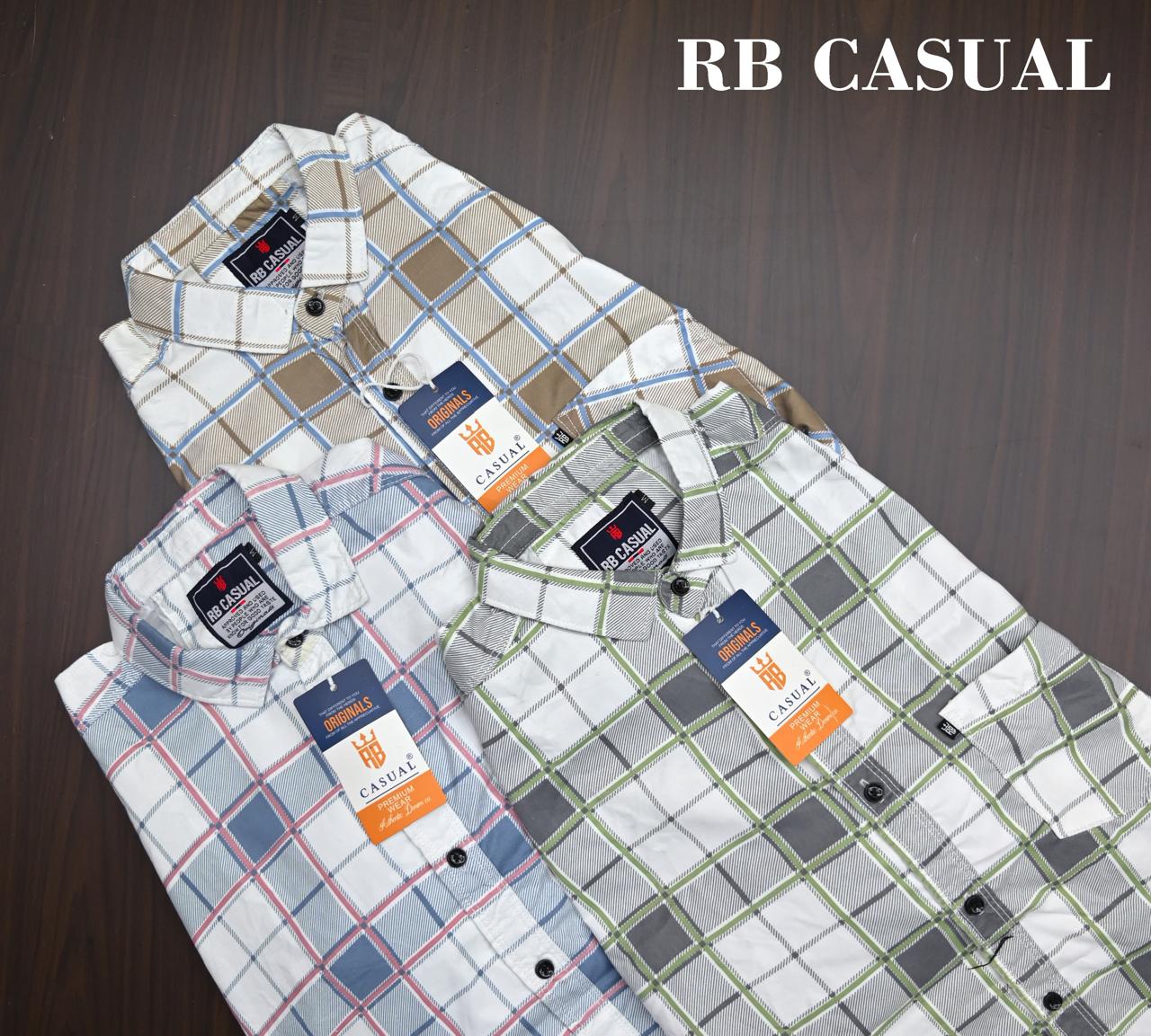 Combo of 4 RB Primium Cotton Checked Shirt Rs. 999