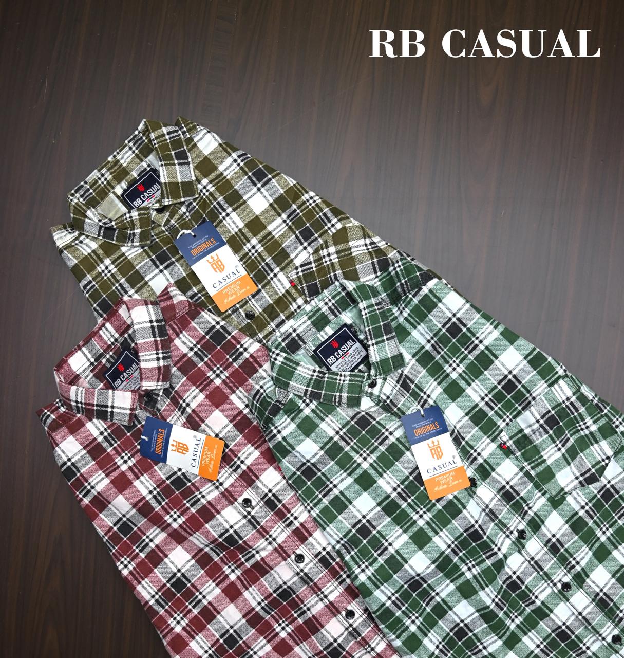 Combo of 4 RB Primium Cotton Checked Shirt Rs. 999