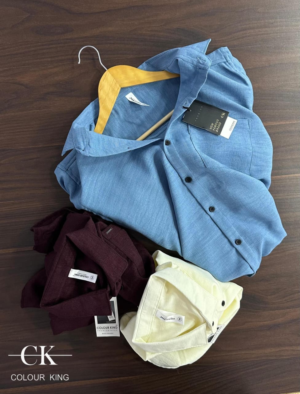 (Combo of 3) Primium CK Linen Dobby Plain Shirt Rs.1099