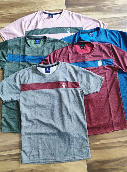 (Combo of 5) Lycra Sports Grind Round Neck T-Shirts  Rs. 499