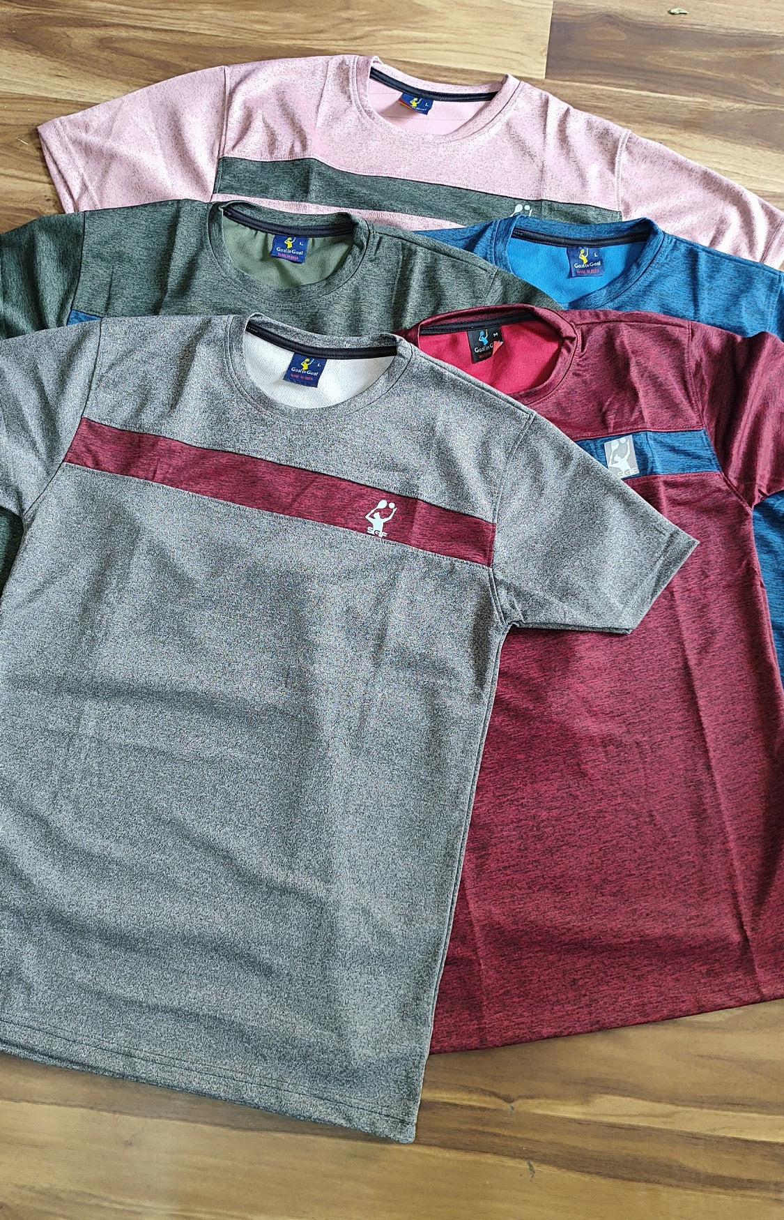 (Combo of 4) Lycra Sports Grind Round Neck T-Shirts  Rs. 499