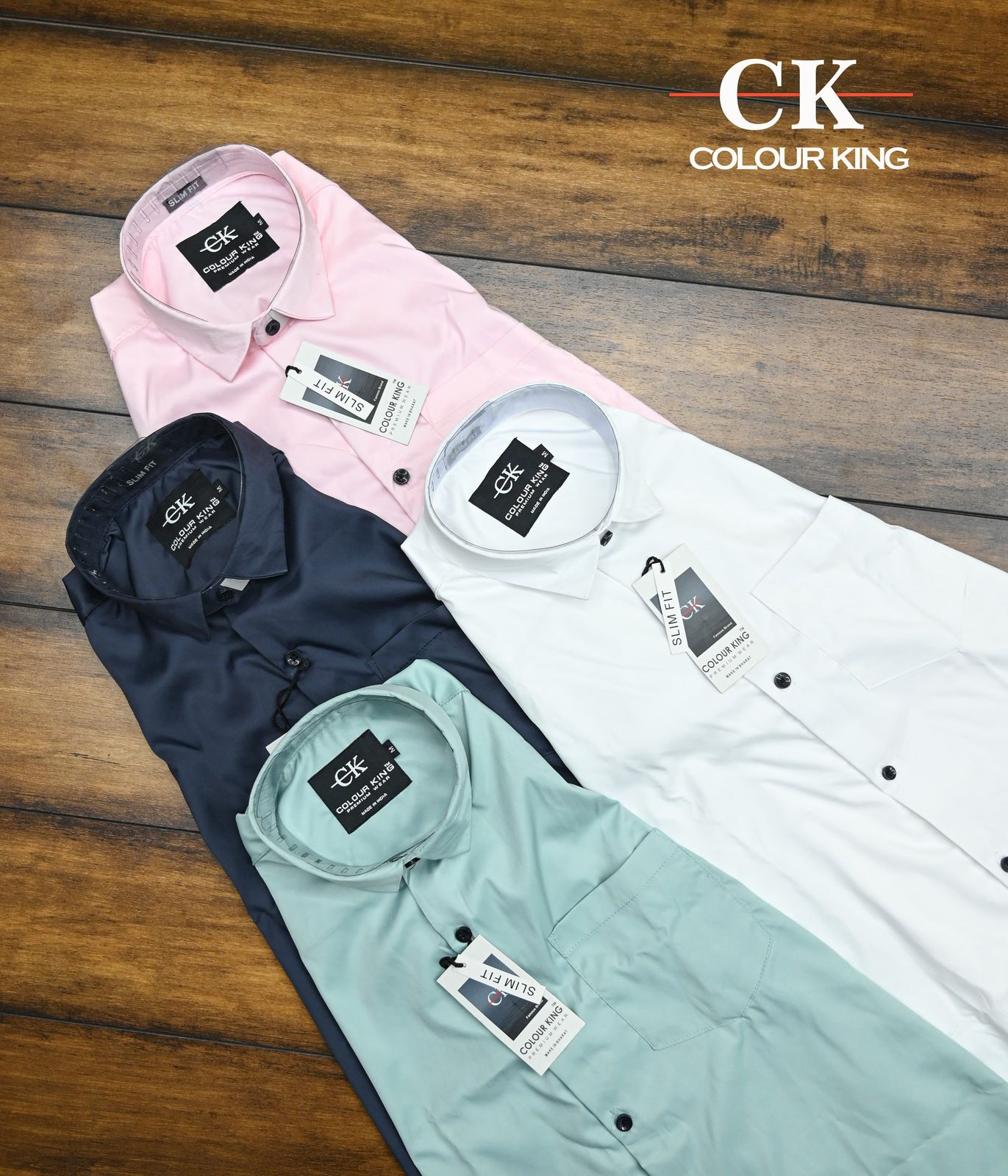 (Combo of 3) CK Satin Silk Shirt Men's Regular Fit Rs. 1050