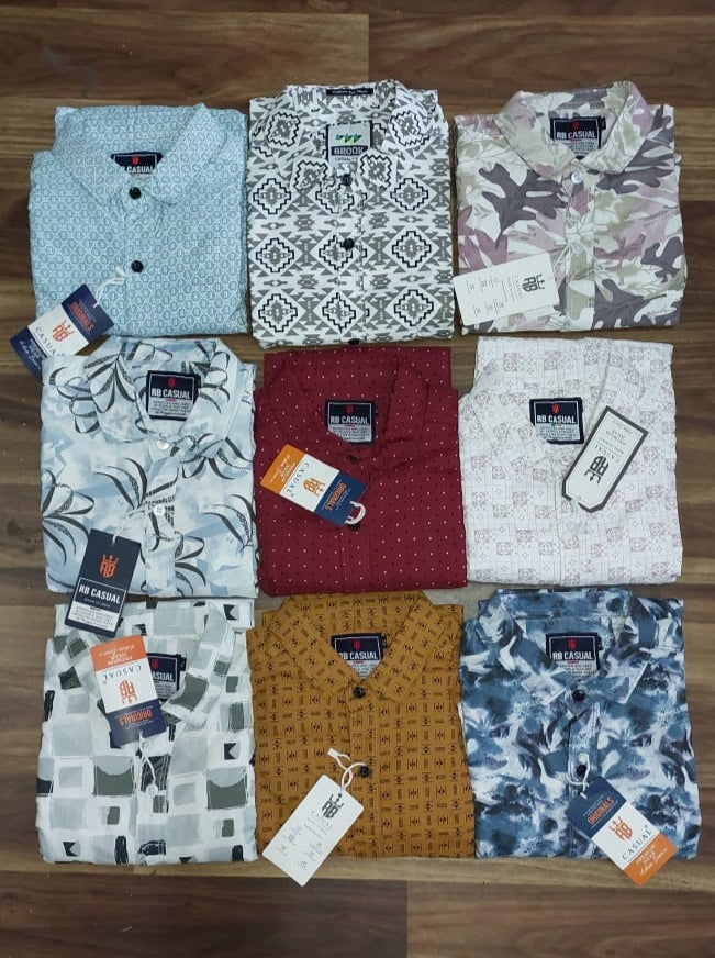 (Combo of 4) Primium RB Casual Cotton Printed Shirts Rs. 999