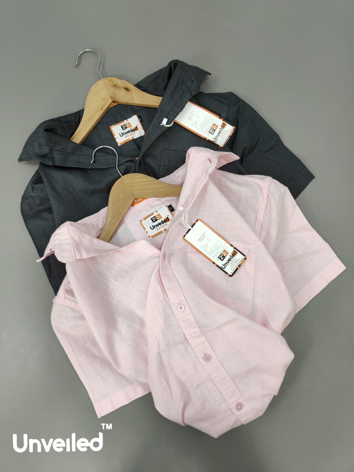 (Combo of 3) 2XL Linen Half Sleeve Cotton Plain Shirts Rs. 1050