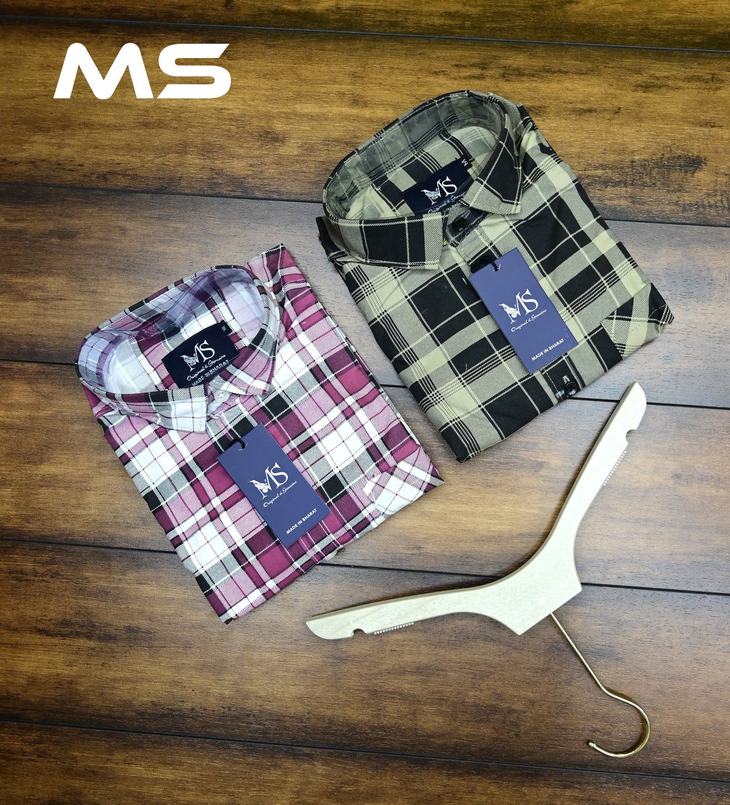(Combo of 4)MS Premium Checked Shirts Rs. 999
