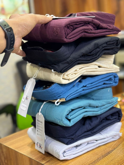 (Combo of 3)(M) CK 100% Pure Cotton Plain Shirts Rs. 1000