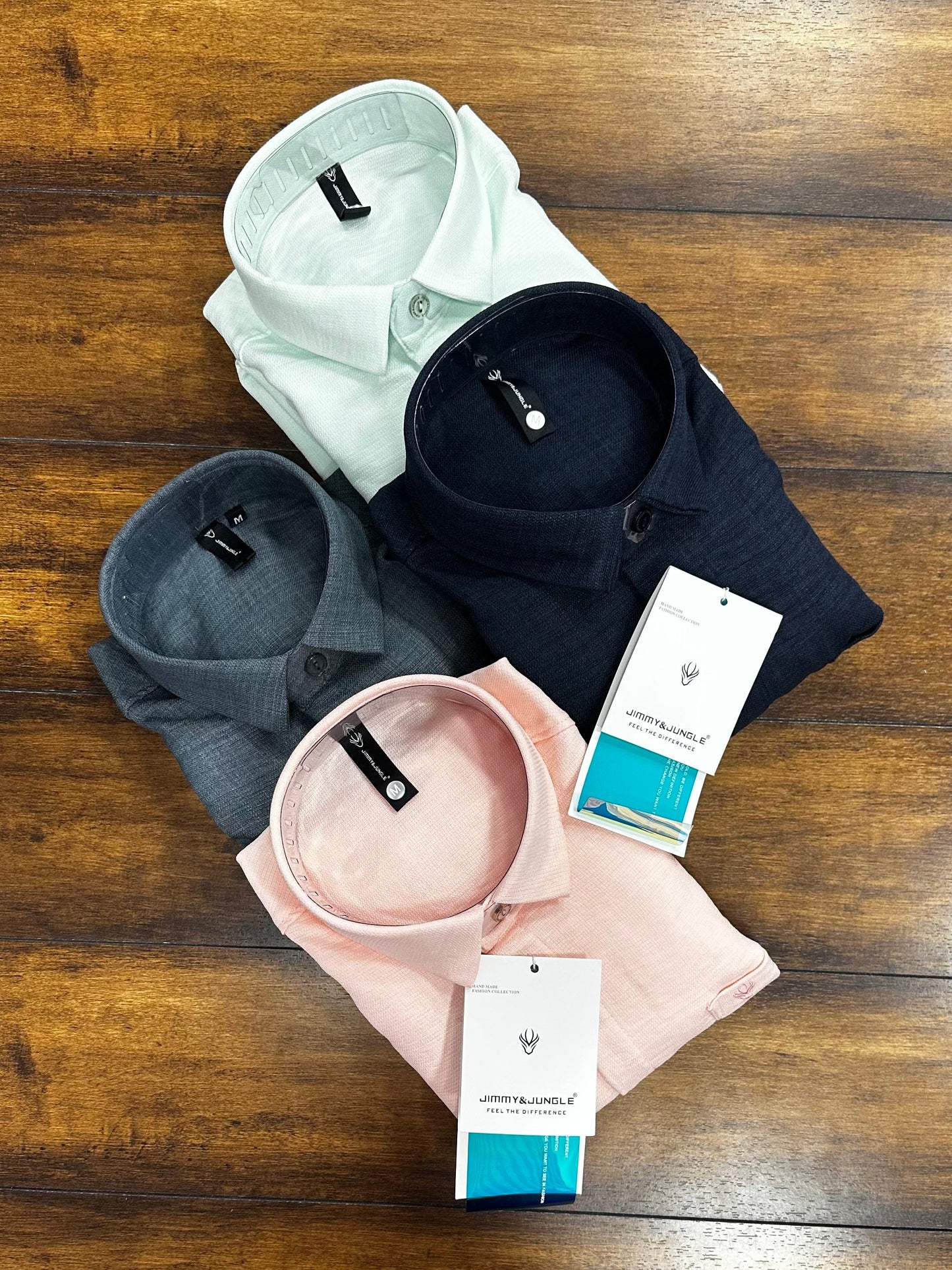 (Combo of 3) CK Linen Popcorn Plain Shirt Rs.1150