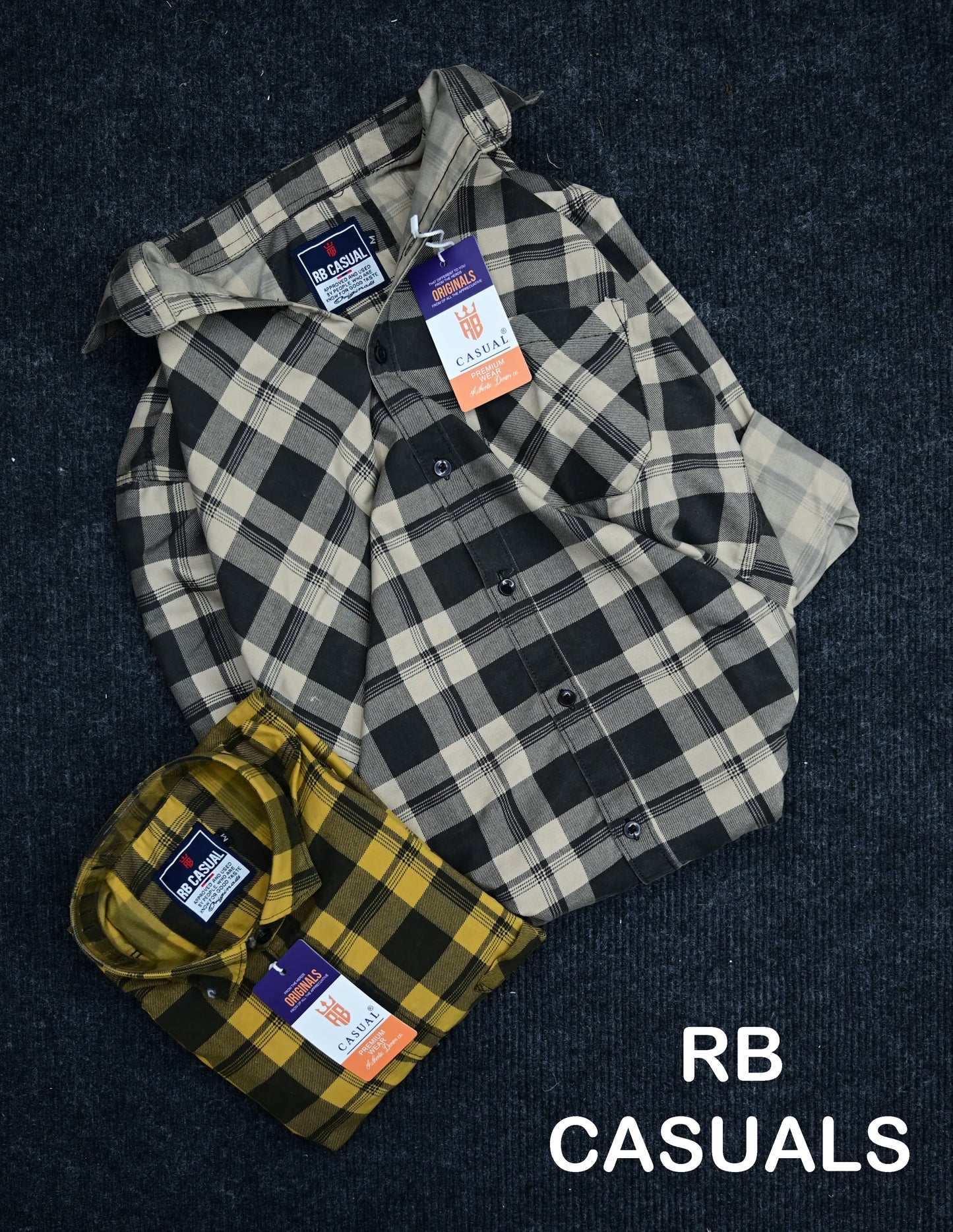 (Combo of 4) RB Cotton Checked Premium Shirts Rs. 999