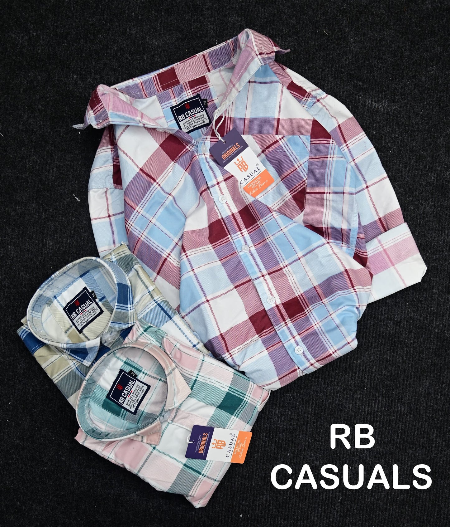 (Combo of 4) RB Cotton Checked Premium Shirts Rs. 999