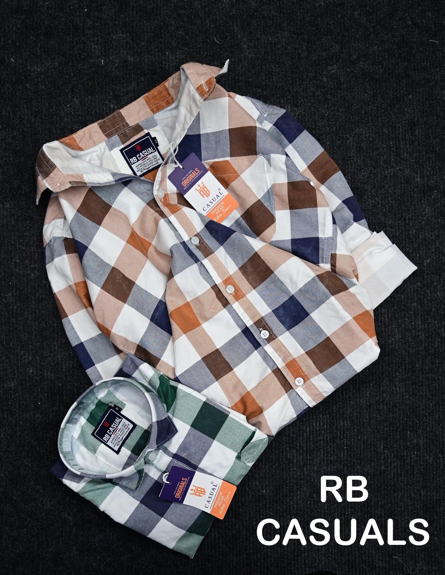 (Combo of 4) RB Cotton Checked Premium Shirts Rs. 999