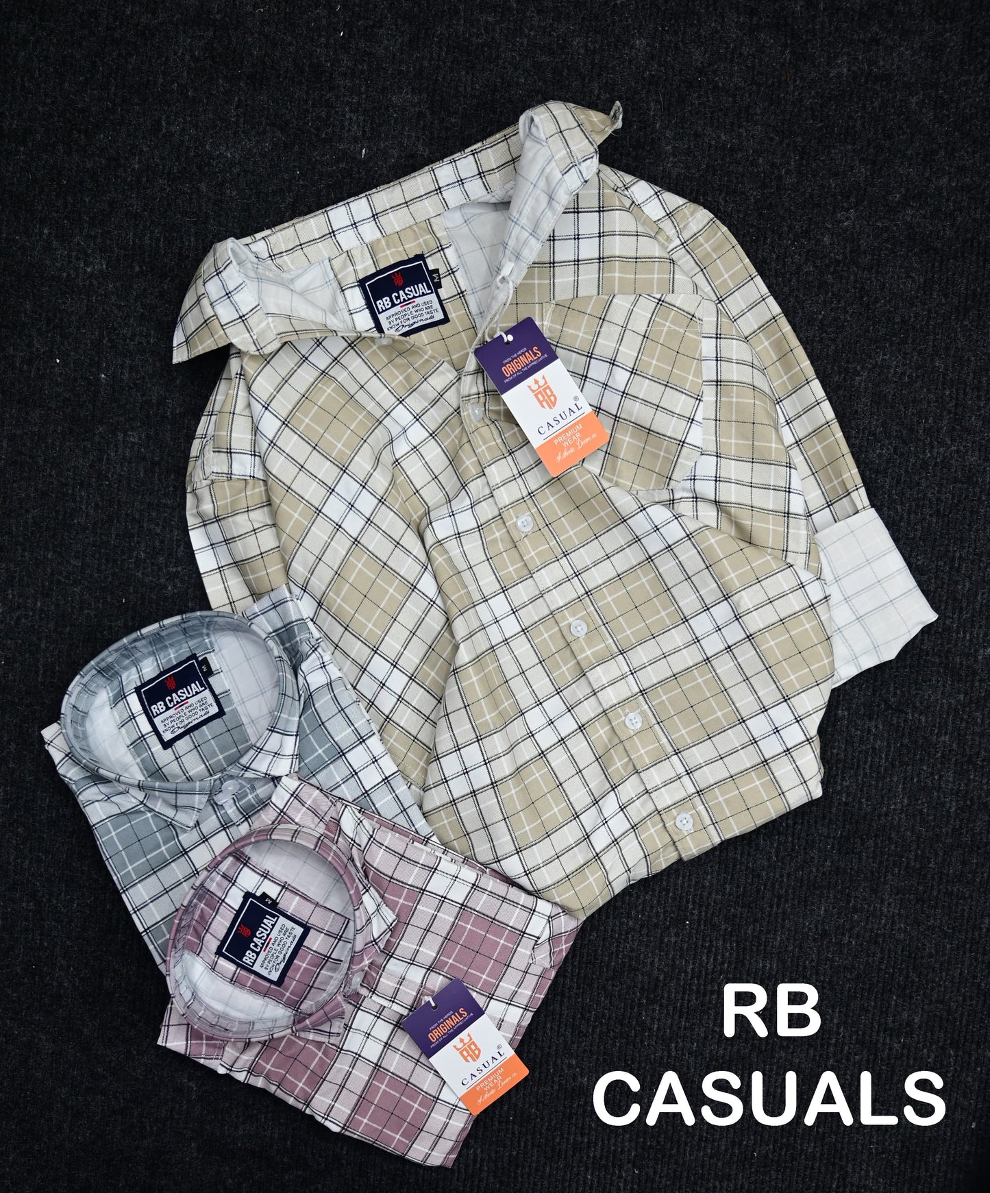 (Combo of 4) RB Cotton Checked Premium Shirts Rs. 999