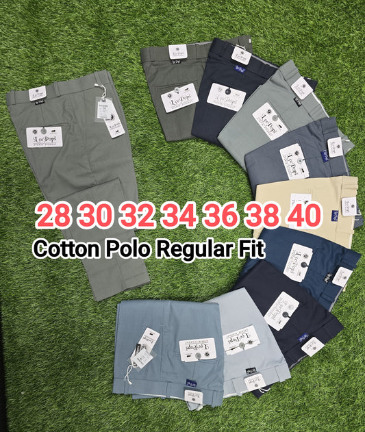 (Combo of 2) LeePops Cotton Polo Fit Men's Regular Pant Rs. 950