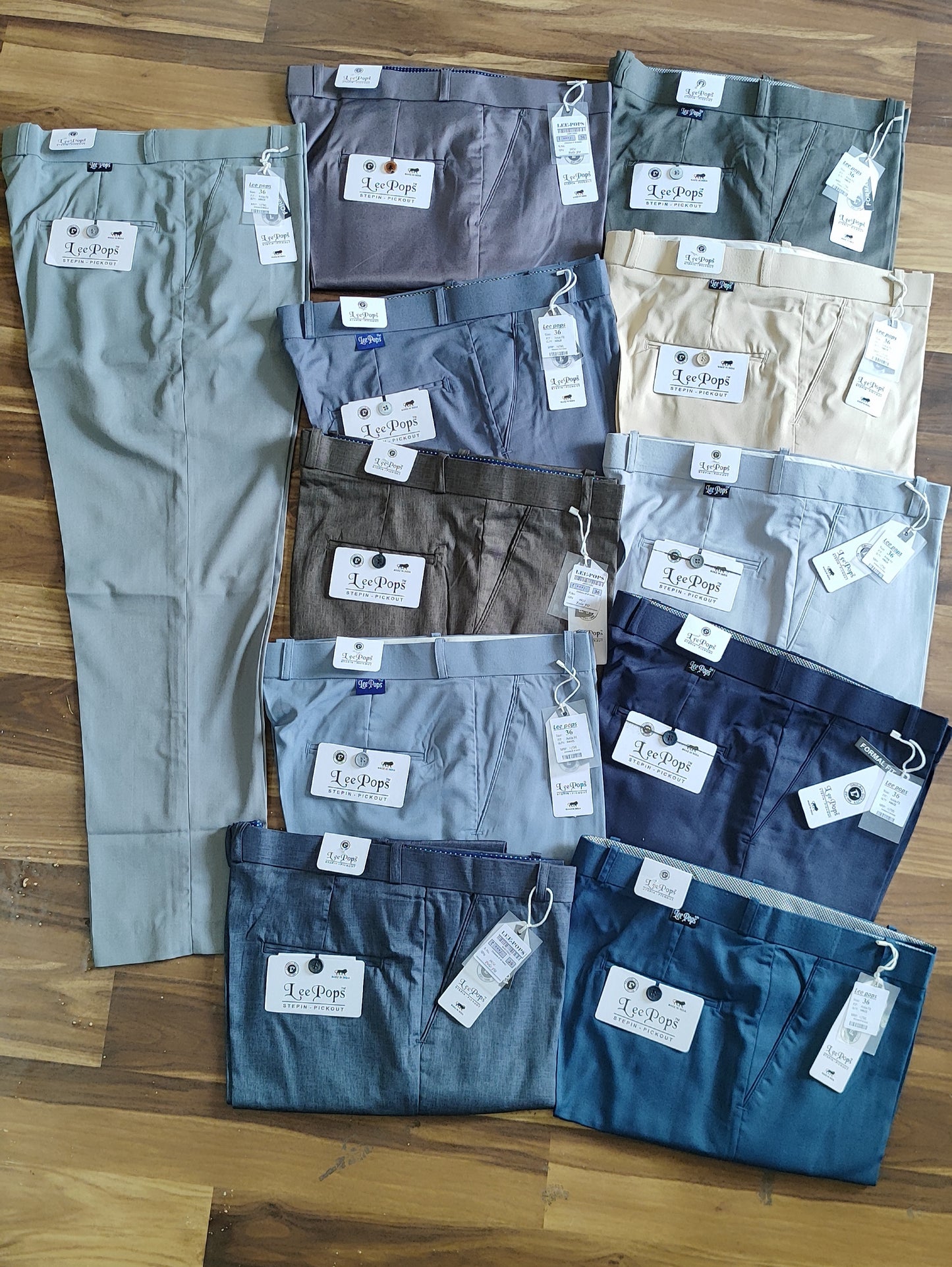 (Combo of 2) LeePops Cotton Polo Fit Men's Regular Pant Rs. 950