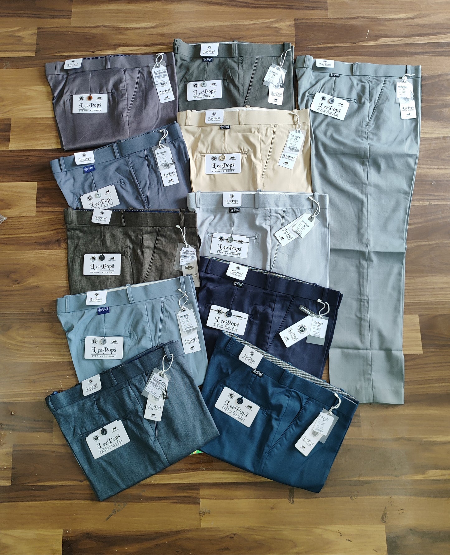 (Combo of 2) LeePops Cotton Polo Fit Men's Regular Pant Rs. 950