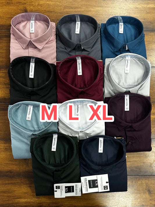 (Combo of 3) CK Satin Silk Shirt Men's Regular Fit Rs. 1050