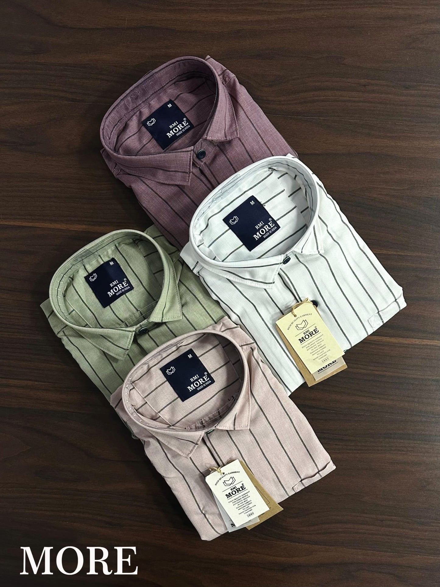 (Combo of 3) RMI MORE Linen Stripes Dobby Shirt Rs.1099