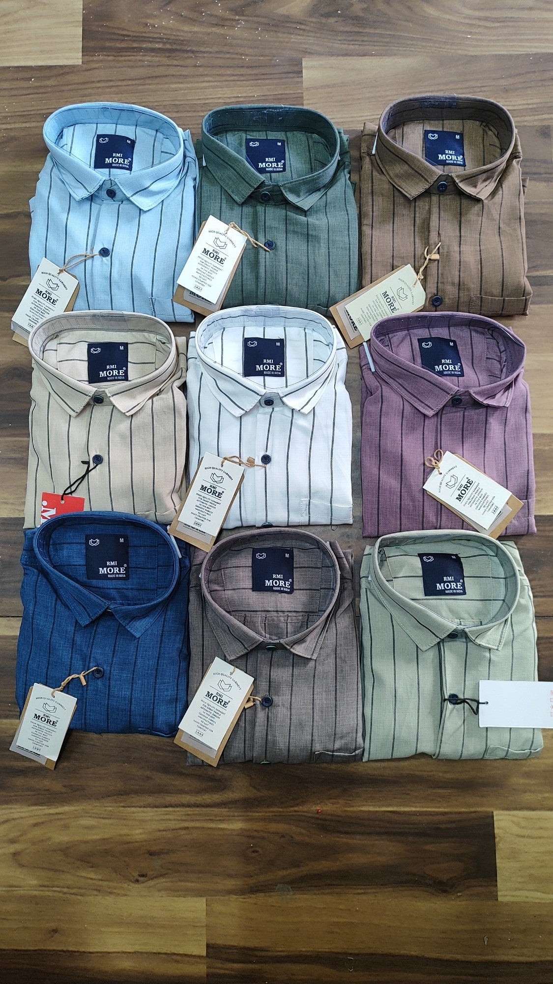 (Combo of 3) RMI MORE Linen Stripes Dobby Shirt Rs.1099