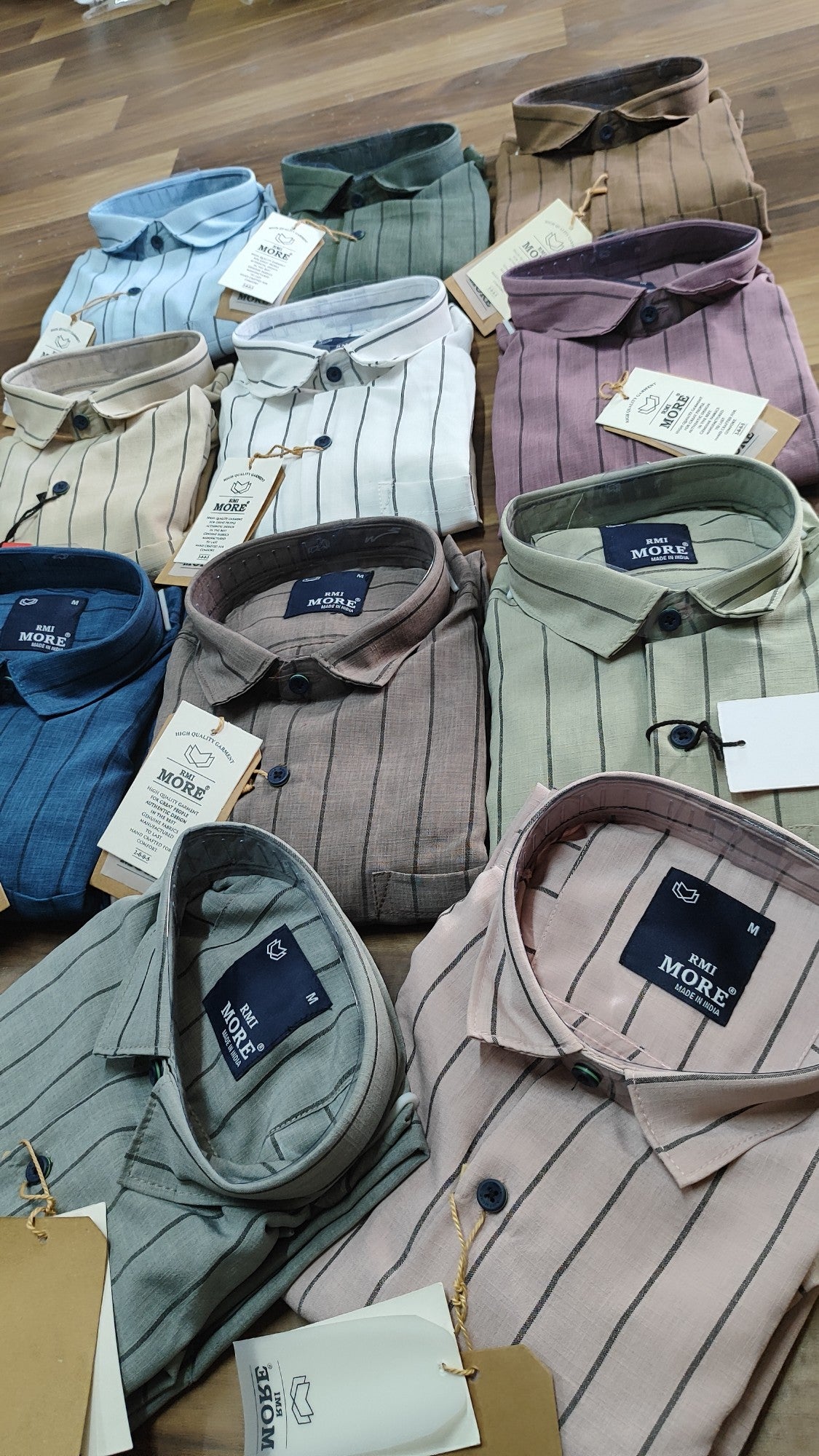 (Combo of 3) RMI MORE Linen Stripes Dobby Shirt Rs.1099