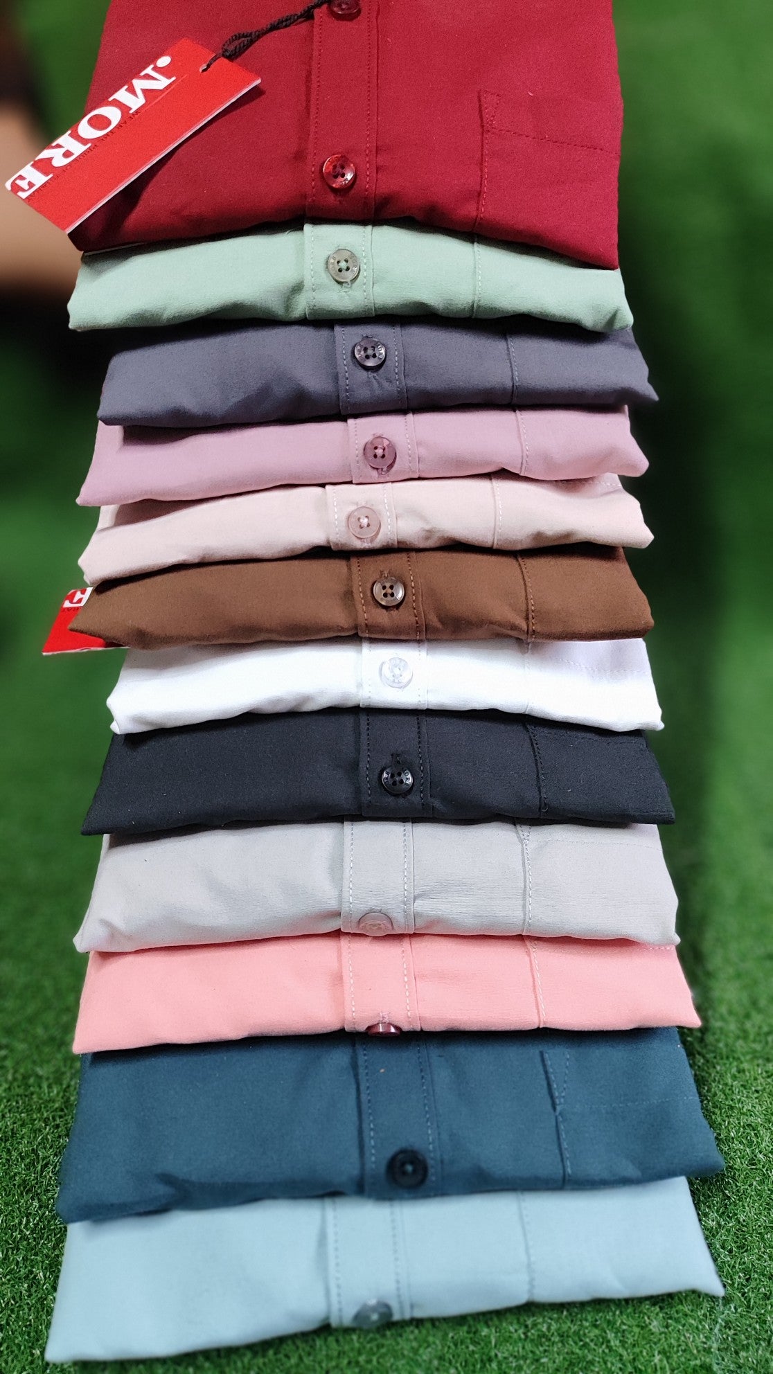(Combo of 4) MORE Plain Laffer Cotton  Shirts Rs. 1099