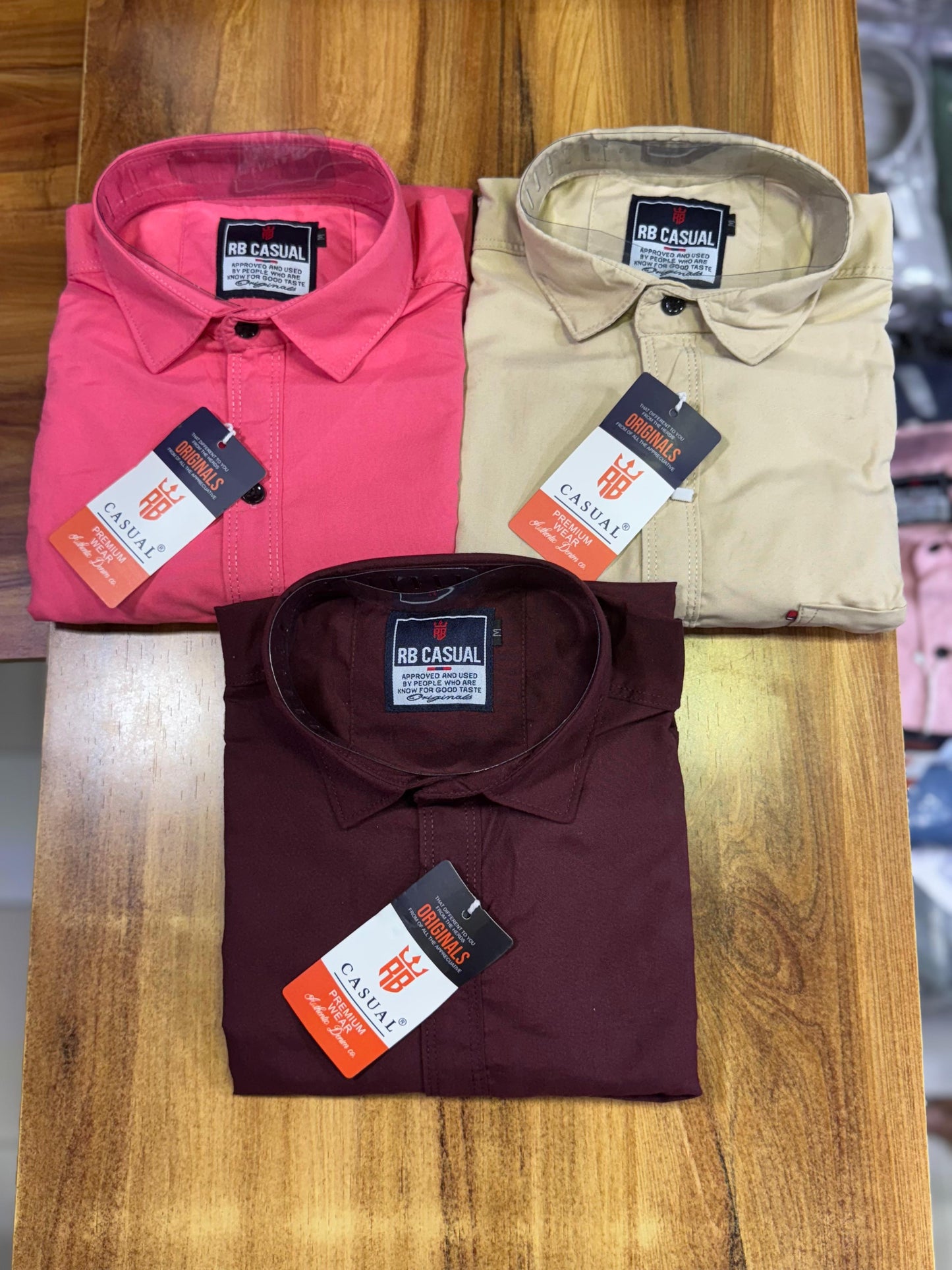 (Combo of 4) RB Formal Cotton Plain Shirts Rs. 999