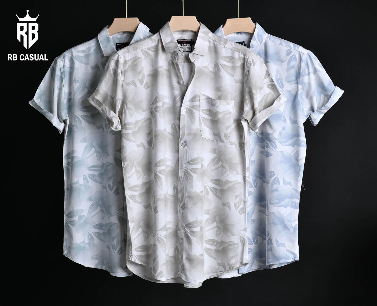 (Combo of 3) Rayon RB Casual Stylish Half Sleeve Printed Shirts Rs. 999