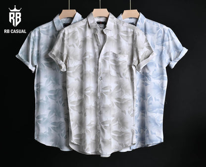 (Combo of 3) Rayon 100% Cooling Cotton Half Sleeve Printed Shirts Rs. 900