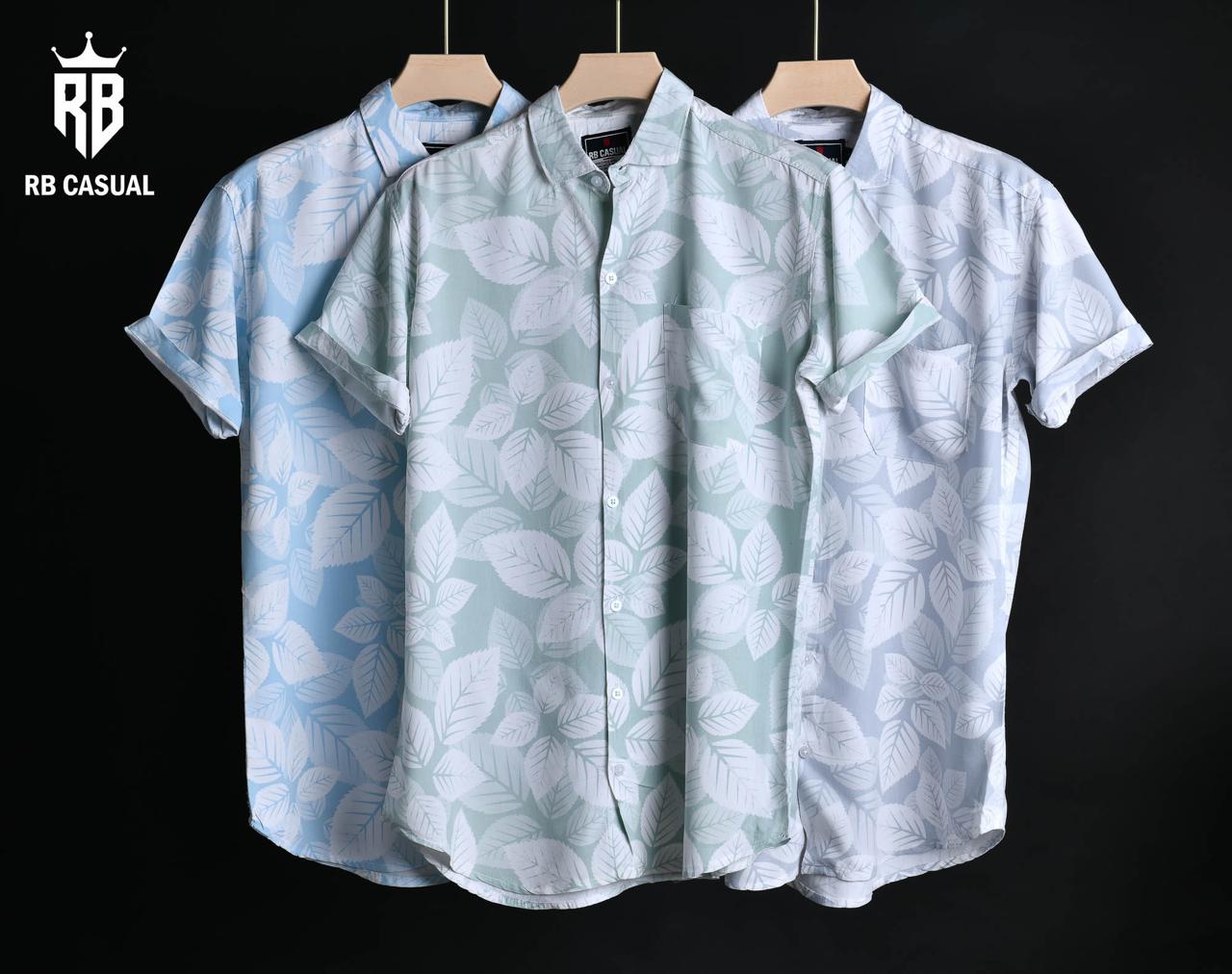 (Combo of 3) Rayon RB Casual Stylish Half Sleeve Printed Shirts Rs. 999