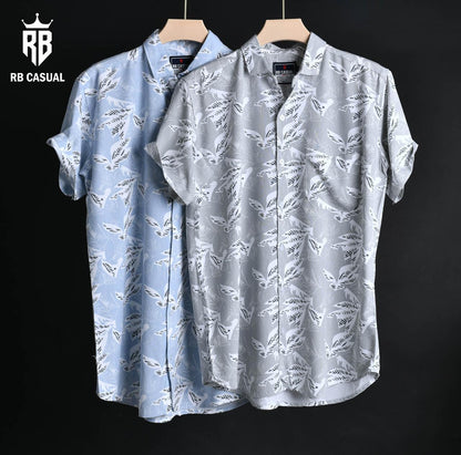 (Combo of 3) Rayon 100% Cooling Cotton Half Sleeve Printed Shirts Rs. 900