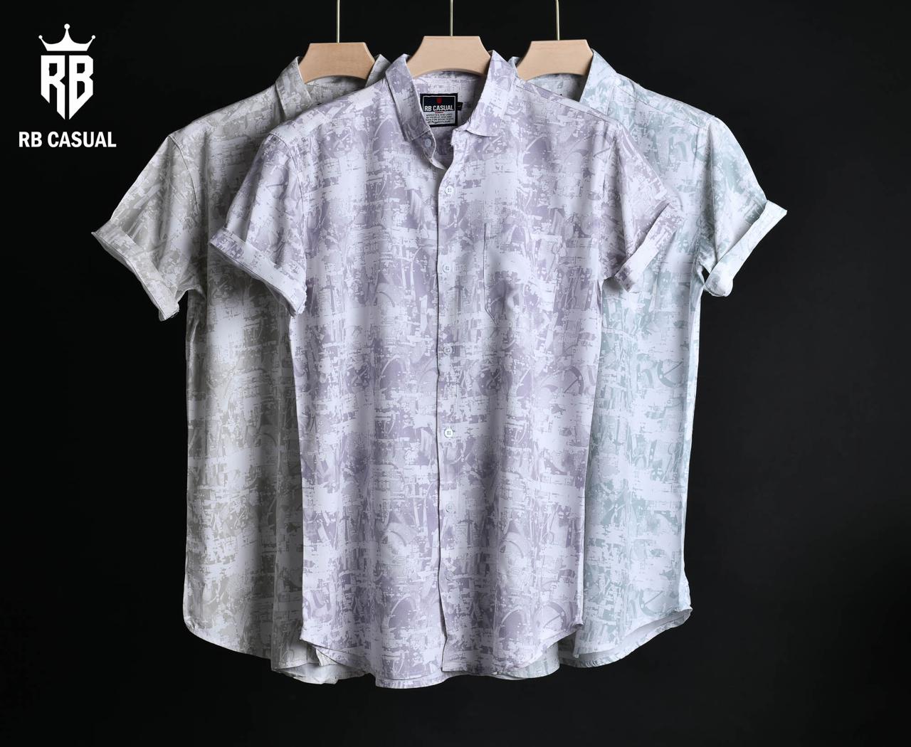 (Combo of 3) Rayon RB Casual Stylish Half Sleeve Printed Shirts Rs. 999