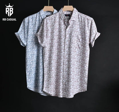 (Combo of 3) Rayon 100% Cooling Cotton Half Sleeve Printed Shirts Rs. 900