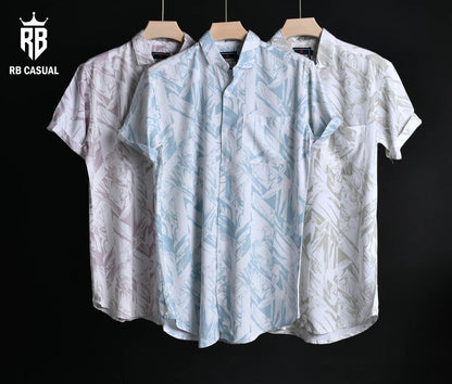 (Combo of 3) Rayon 100% Cooling Cotton Half Sleeve Printed Shirts Rs. 900