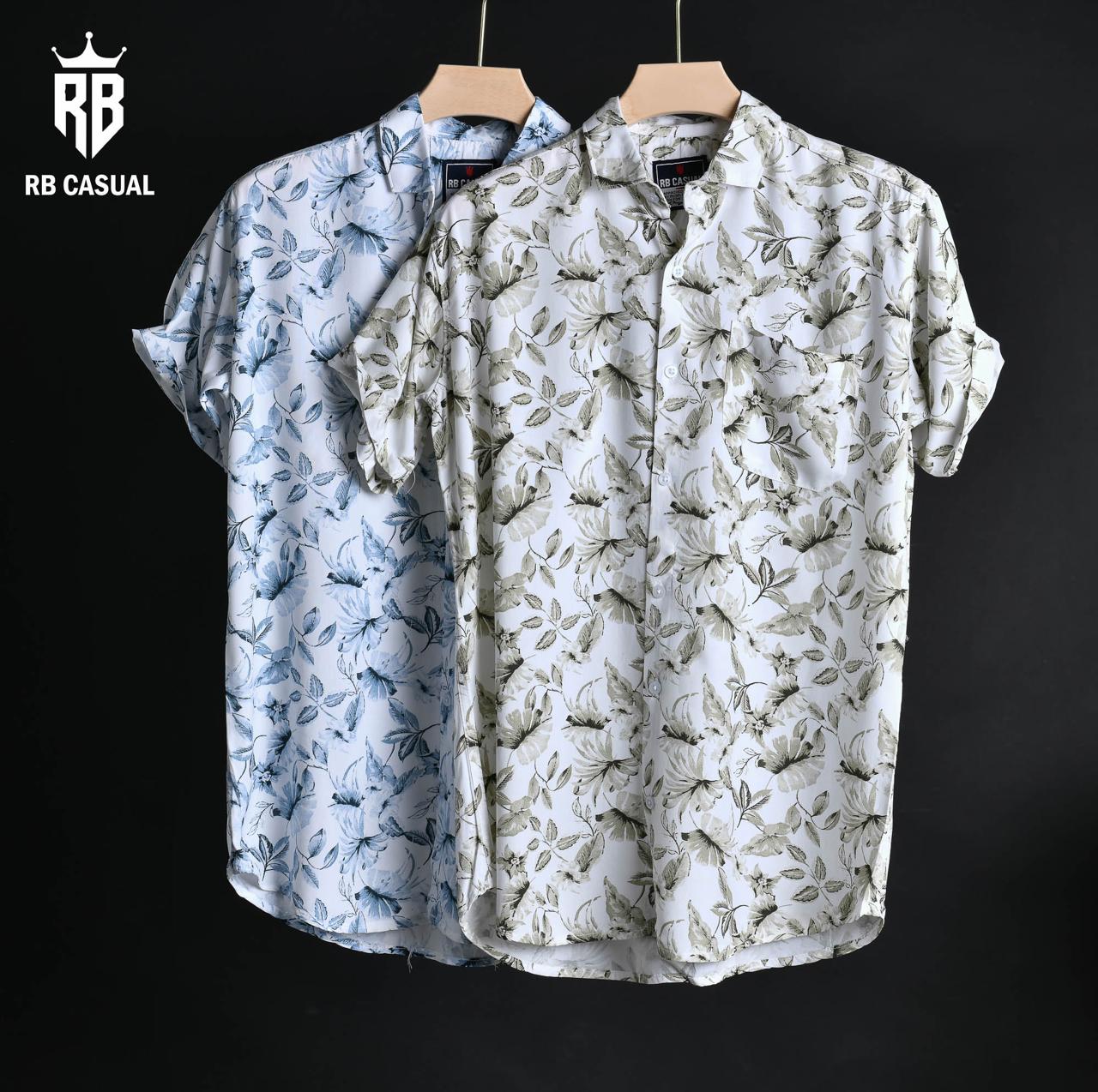 (Combo of 3) Rayon RB Casual Stylish Half Sleeve Printed Shirts Rs. 999