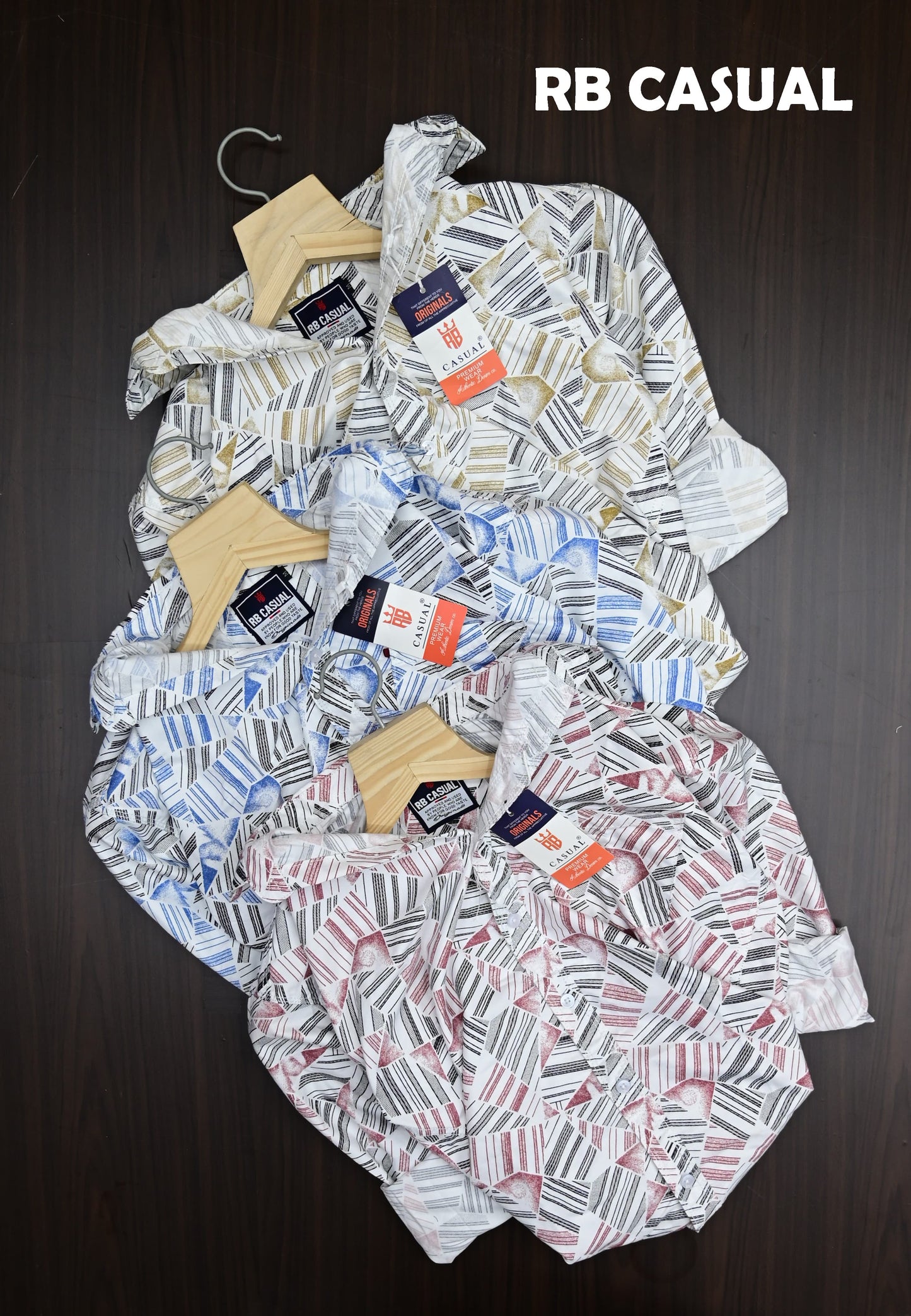 (Combo of 4) RB Grand Design Cotton Printed  Shirts Rs. 999 Only