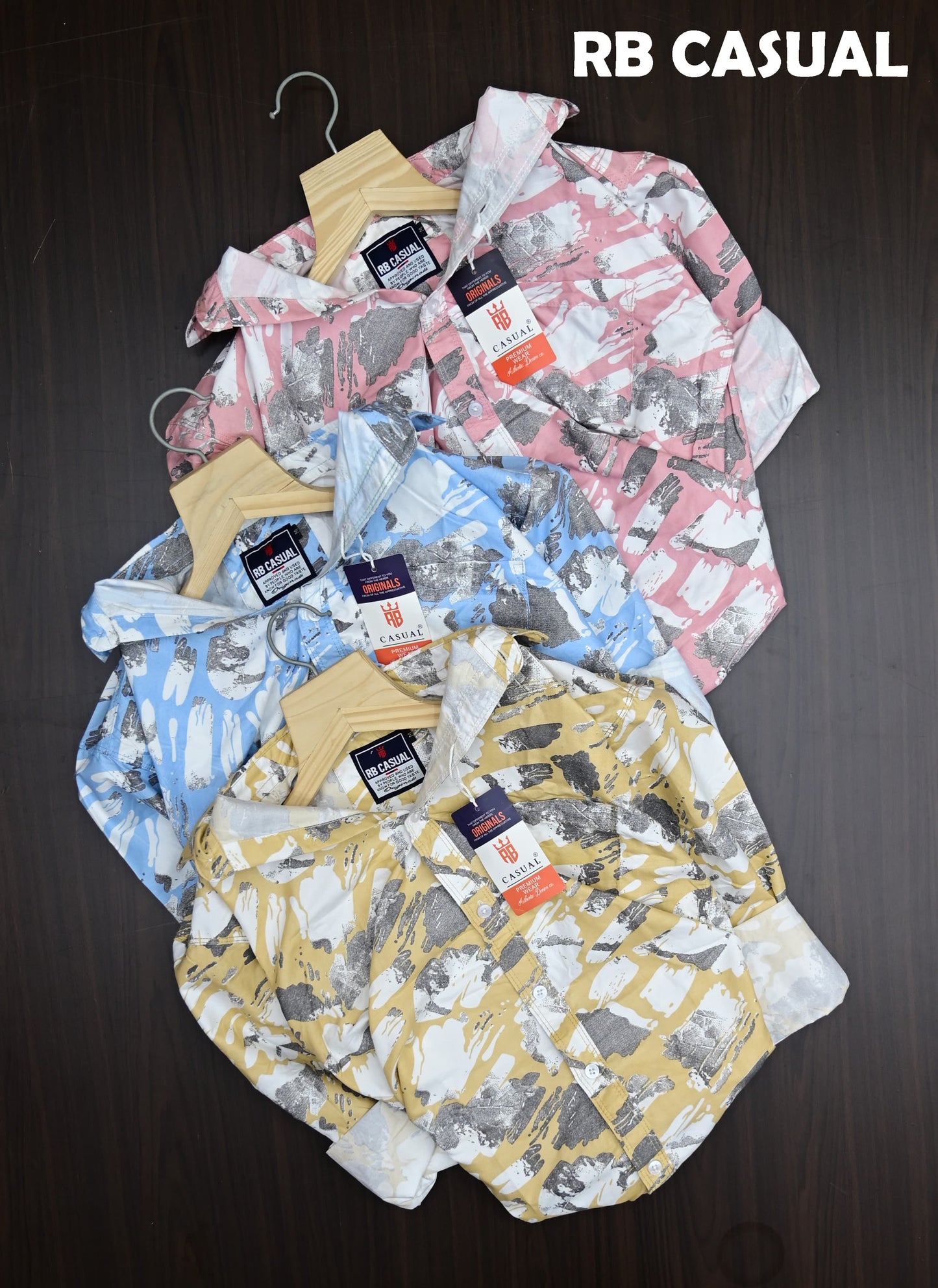 (Combo of 4) RB Casual Design Cotton Printed  Shirts Rs. 999 Only