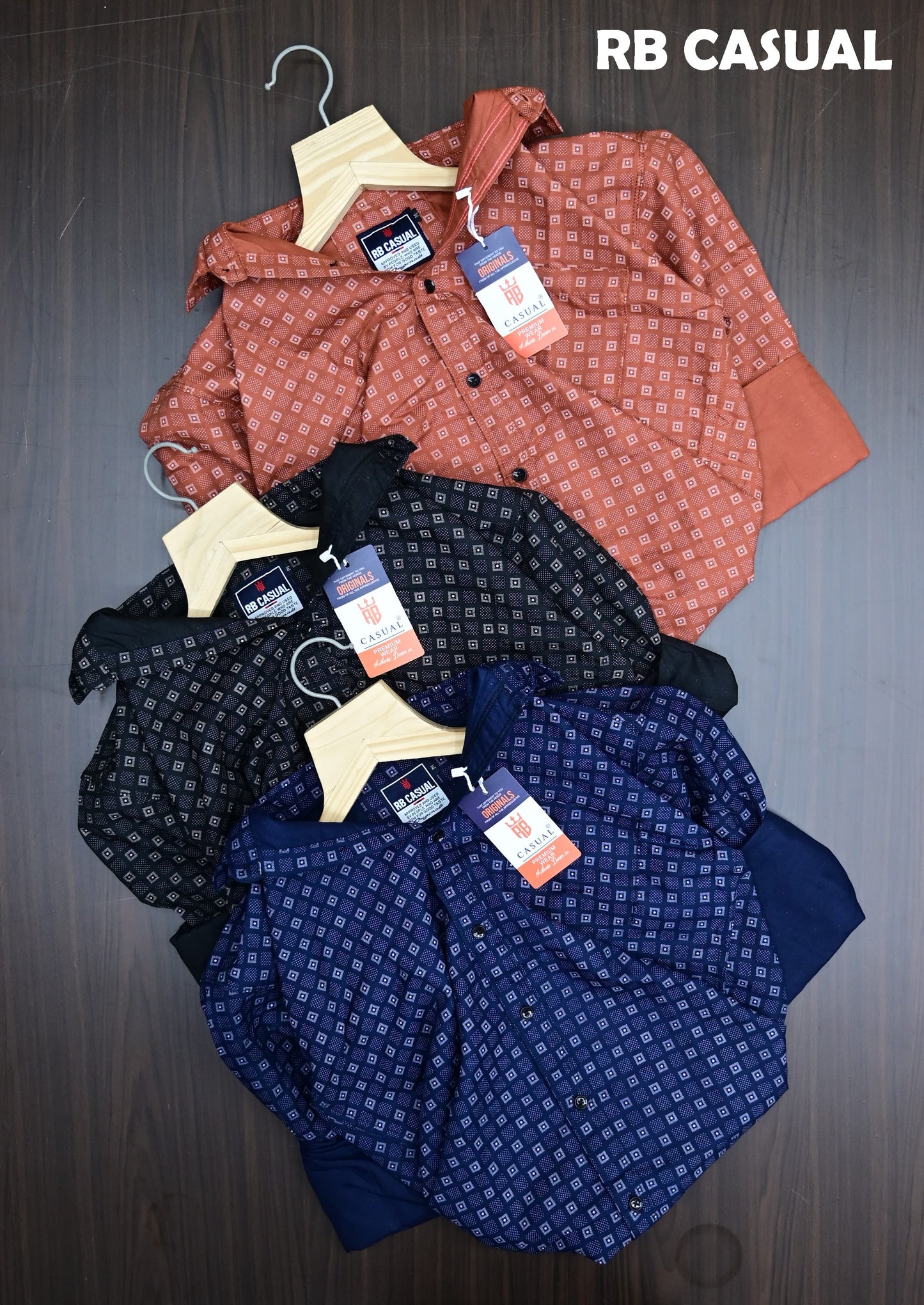 (Combo of 4) RB Casual Design Cotton Printed  Shirts Rs. 999 Only