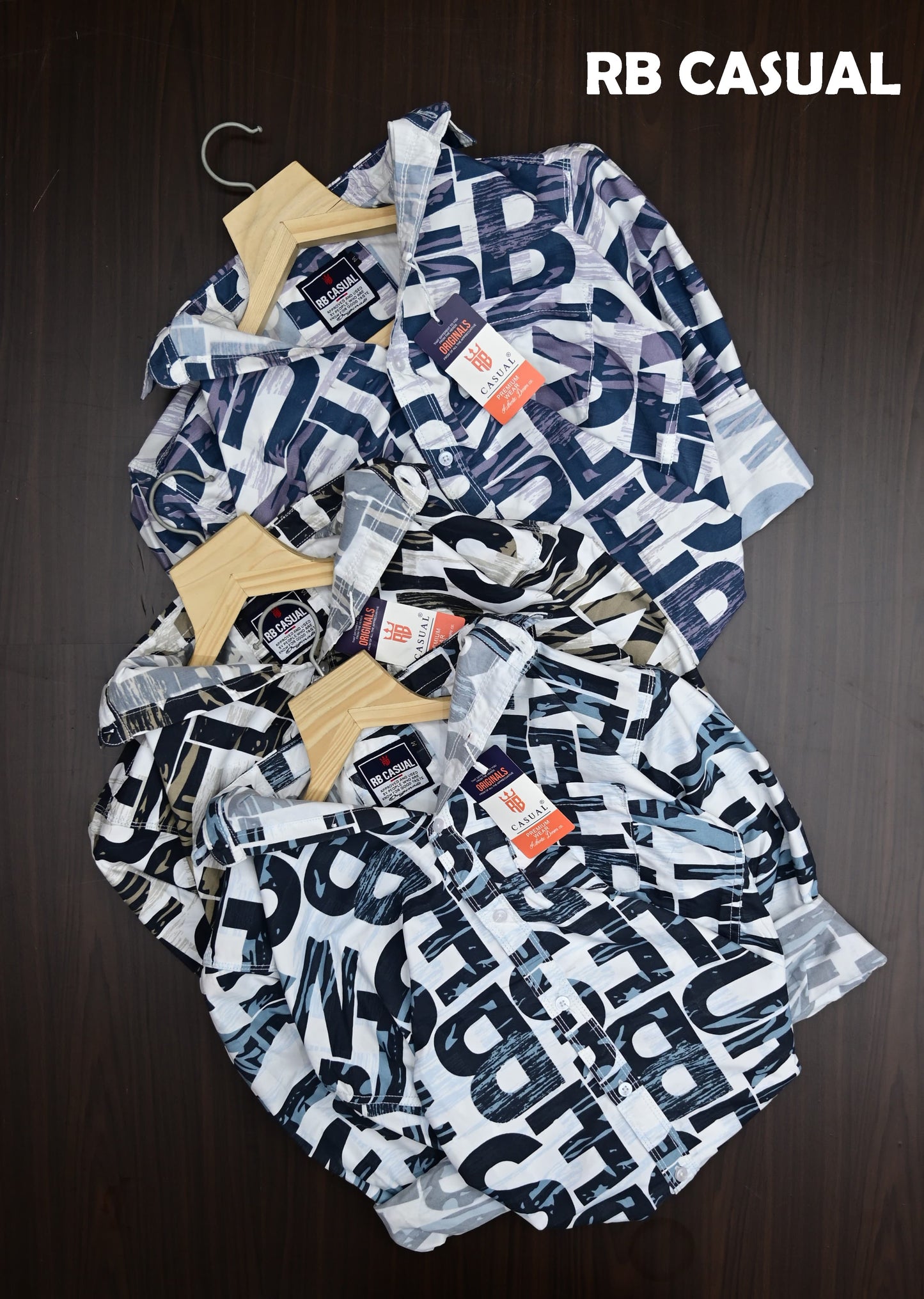 (Combo of 4) RB Grand Design Cotton Printed  Shirts Rs. 999 Only