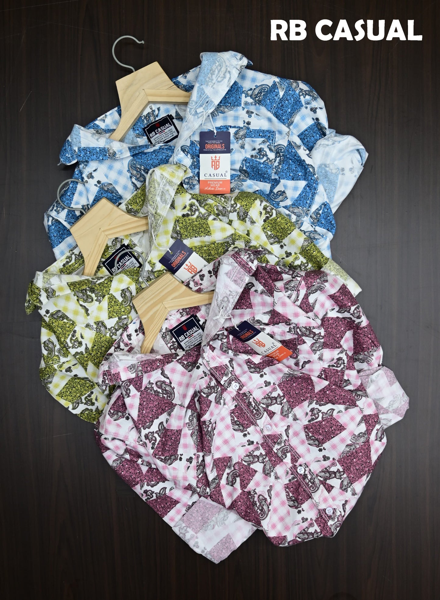 (Combo of 4) RB Grand Design Cotton Printed  Shirts Rs. 999 Only