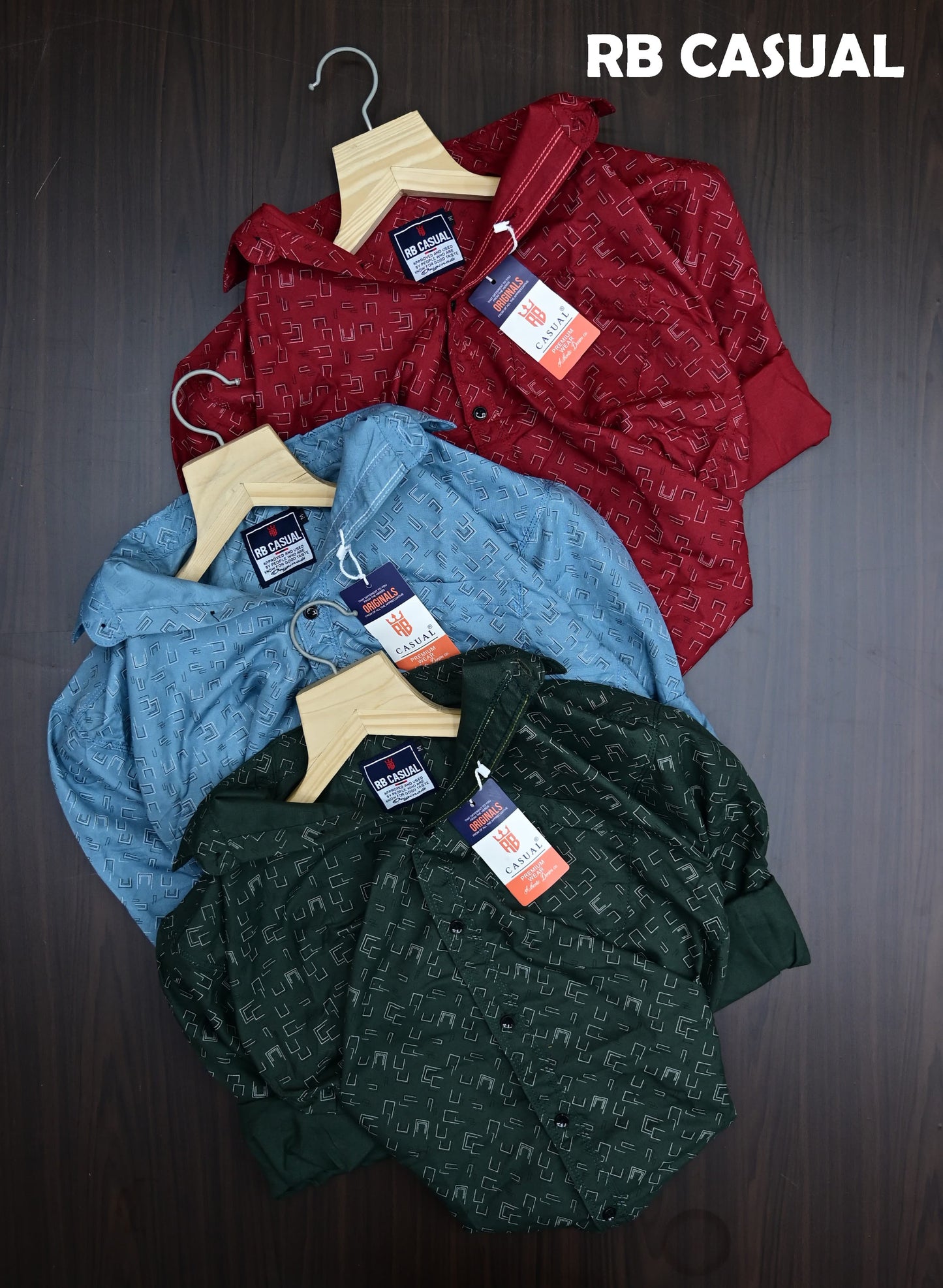 (Combo of 4) RB Grand Design Cotton Printed  Shirts Rs. 999 Only